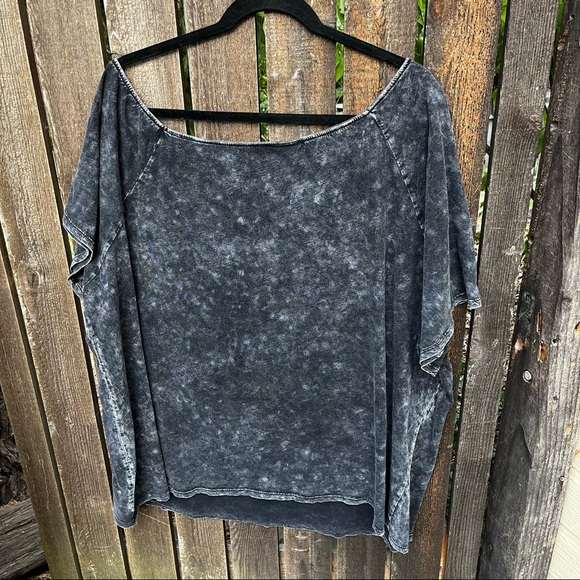 Torrid Off Shoulder Heritage Slub Sunshine & Whiskey Tee Sz 4X - Picture 6 of 16